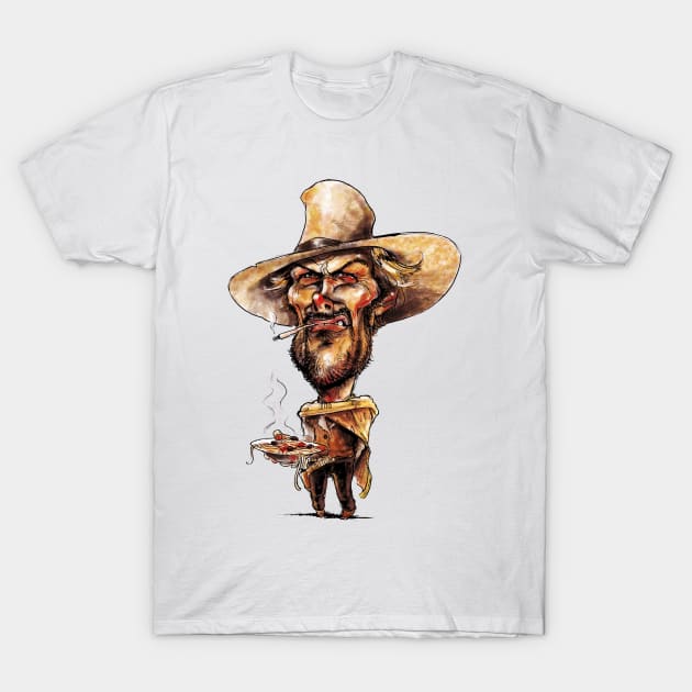 Clint eastwood caricature T-Shirt by Corvons